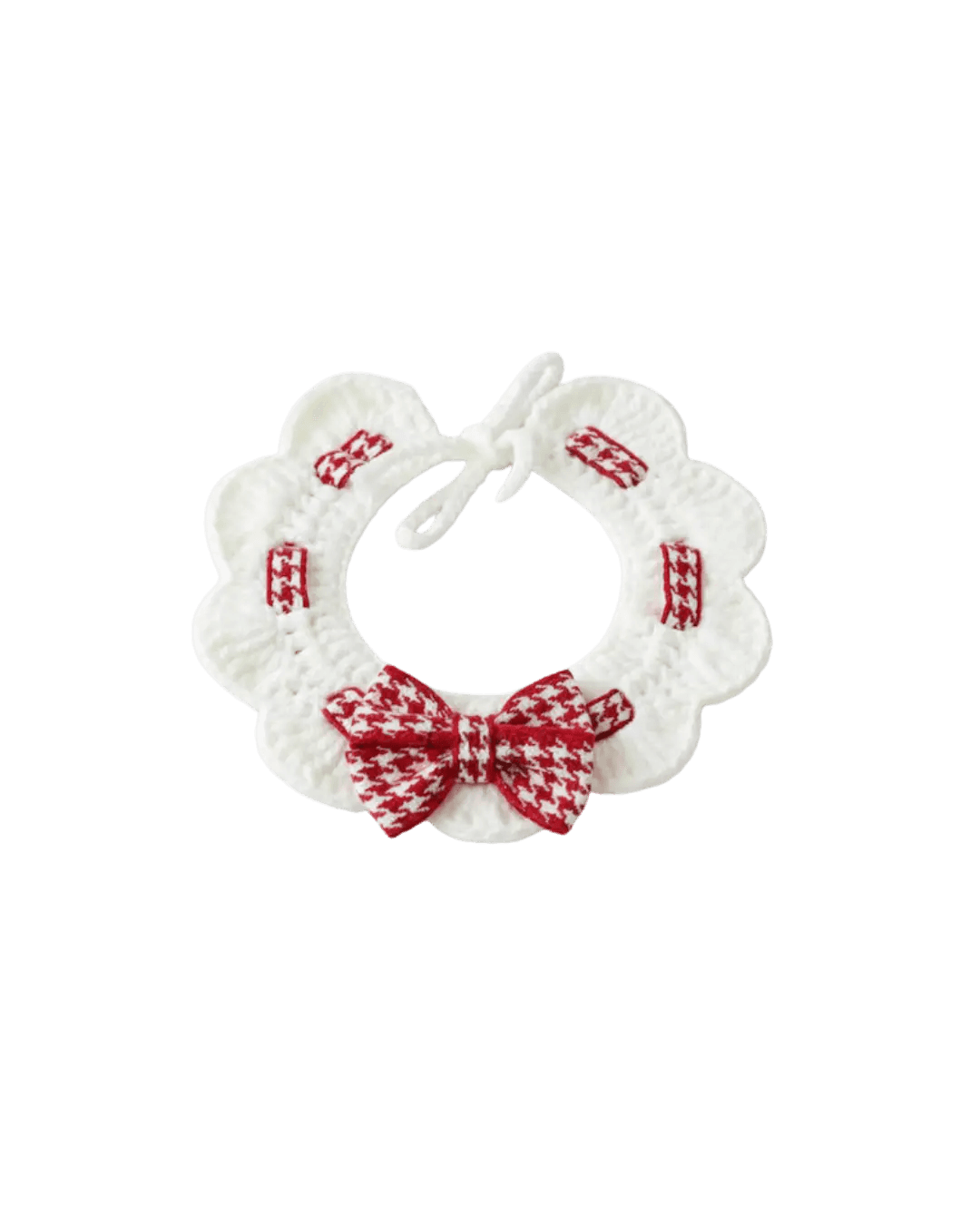 Cat Knitt Wool With Bow Tie Collar