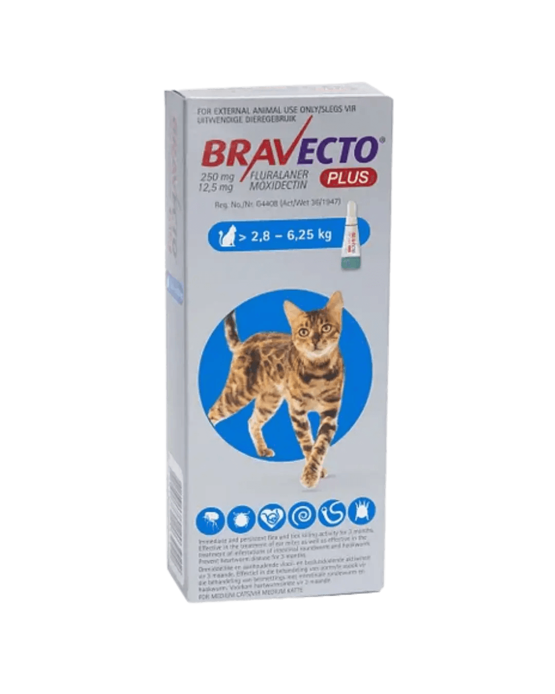 Bravecto Plus for Cat >2,8-6,25 kg