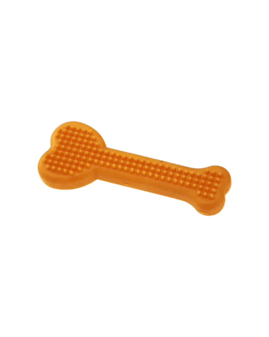 Pet shop rubber bone orange toy
