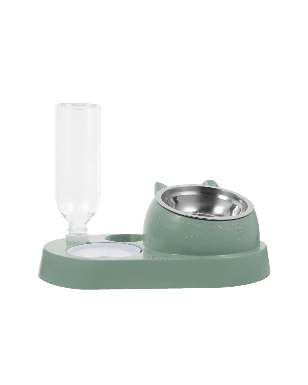 Hoopet Ear shape Bowl With Water Bottle