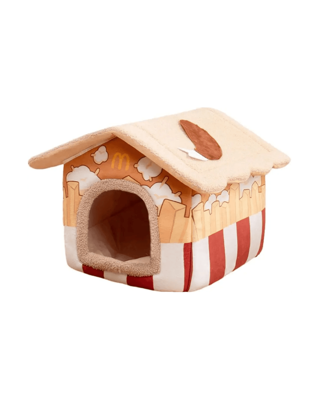 M Print Single Roof Cat House L