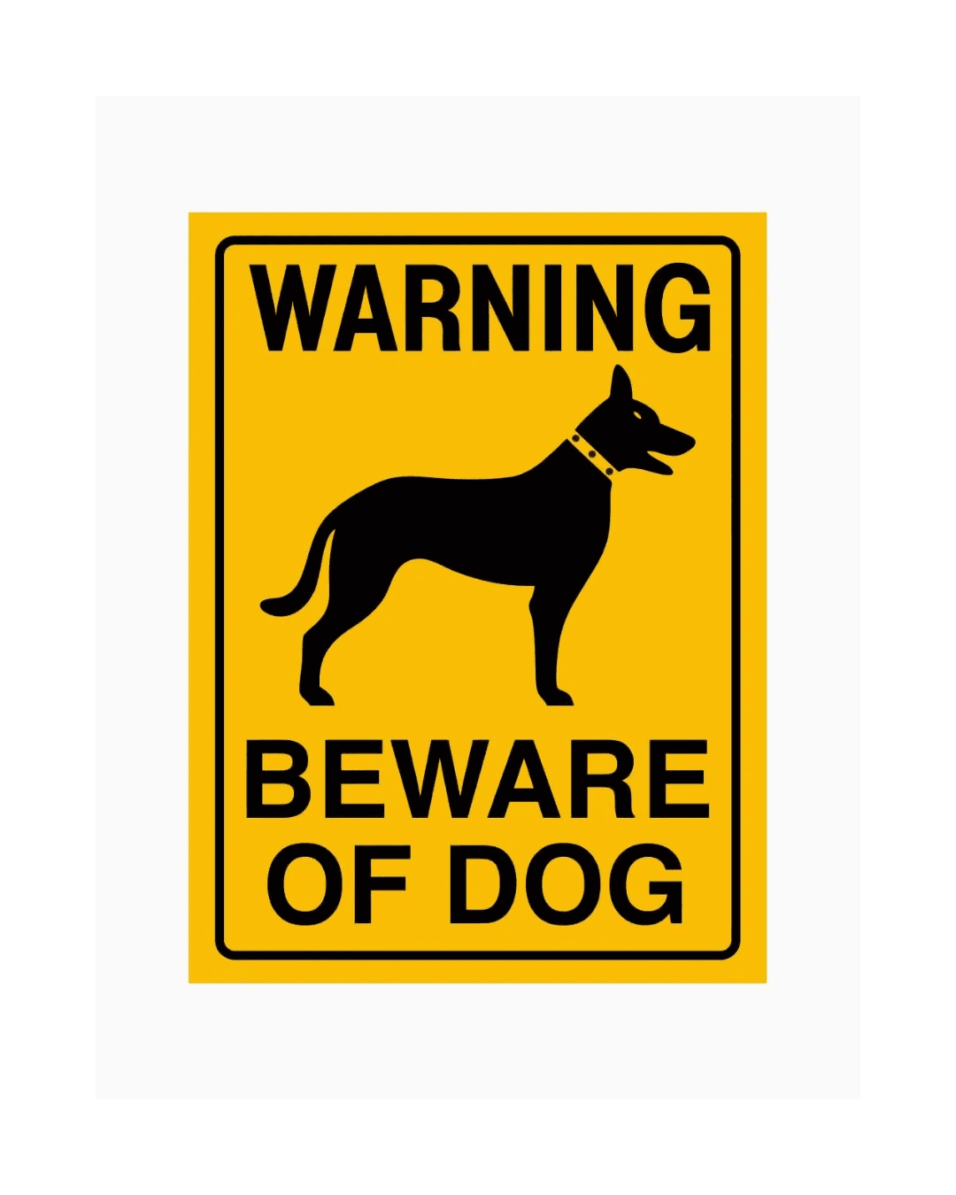 Beware Of Dog Sign S,L