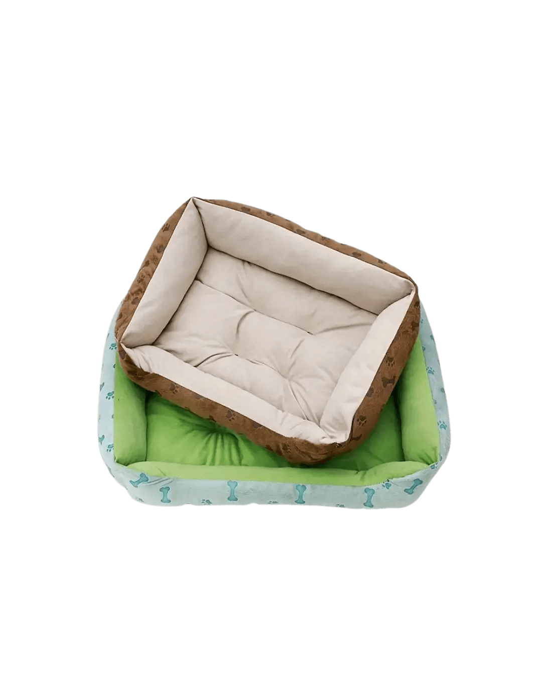 Super Soft Bone Printed Dog Bed L