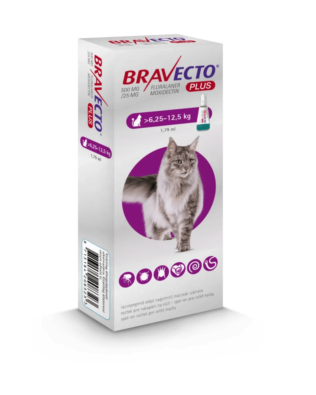 Bravecto Plus for Cat >6,25-12,5 kg